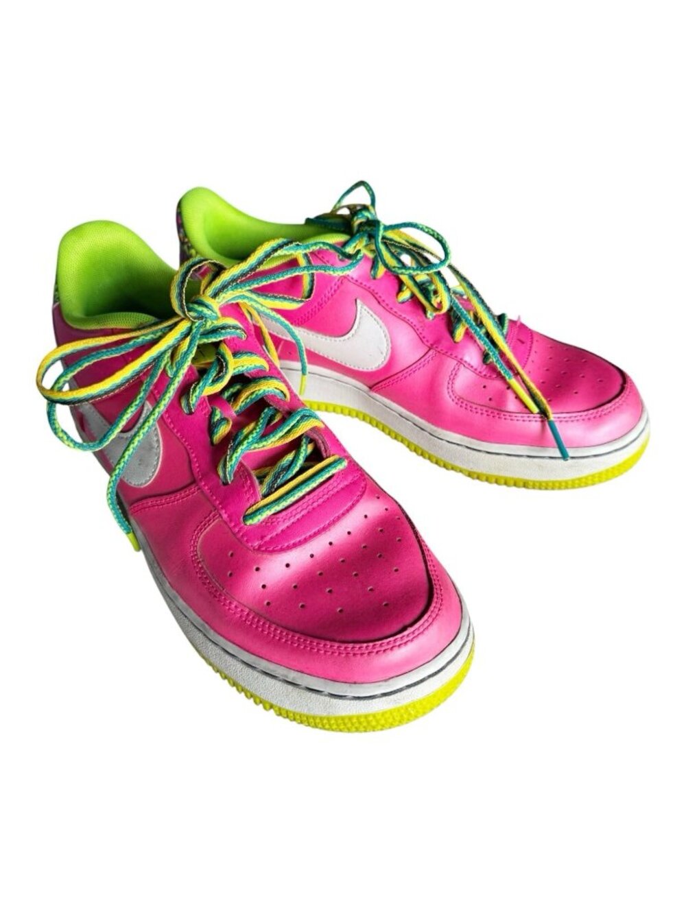 Nike Air Force 1 GS Pink Volt Sneakers Kids Size 7  Youth CW5761-600